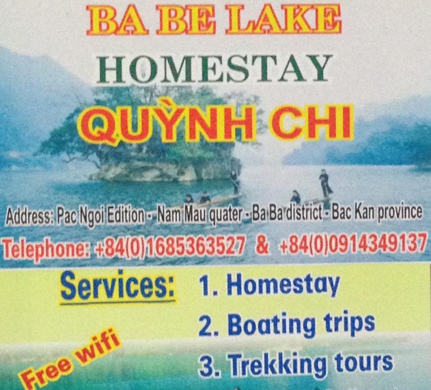 Ba Be Lake Homestay - Quynh Chi Exterior foto